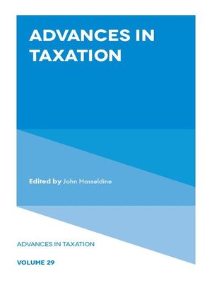 cover image of Advances in Taxation, Volume 29